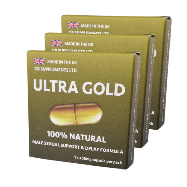 Ultra Gold for Male Health Support & Delay Capsule 400mg x 3