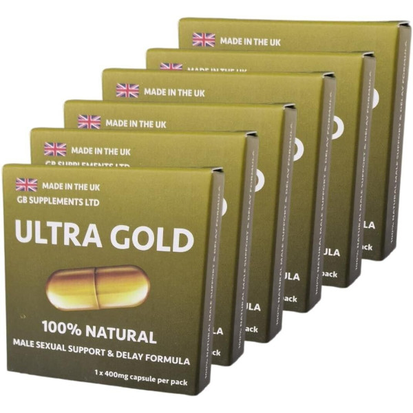 Ultra Gold for Male Health Support & Delay Capsule 400mg x 6